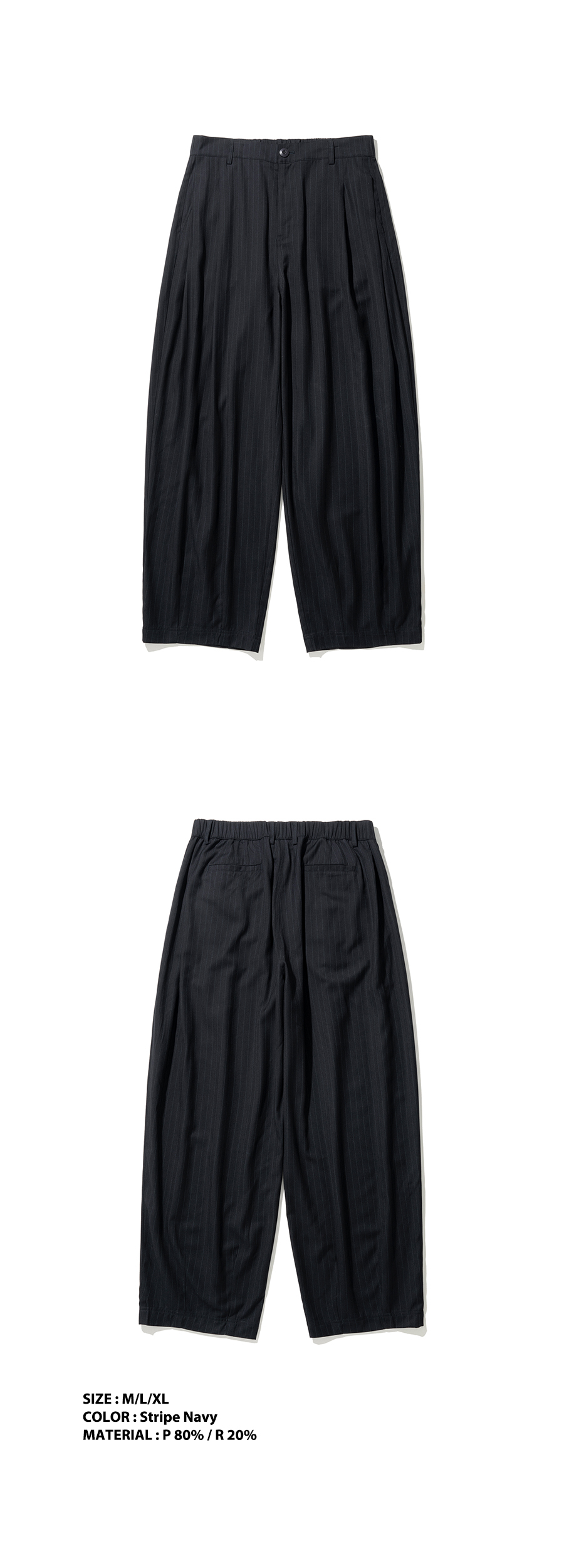 パンツ NOT4NERD TR 3 Tuck Balloon Pants Black PT091BK Not4Nerd】☆ TR 3 タックバルーンパンツ (Balloon Pants) ☆
