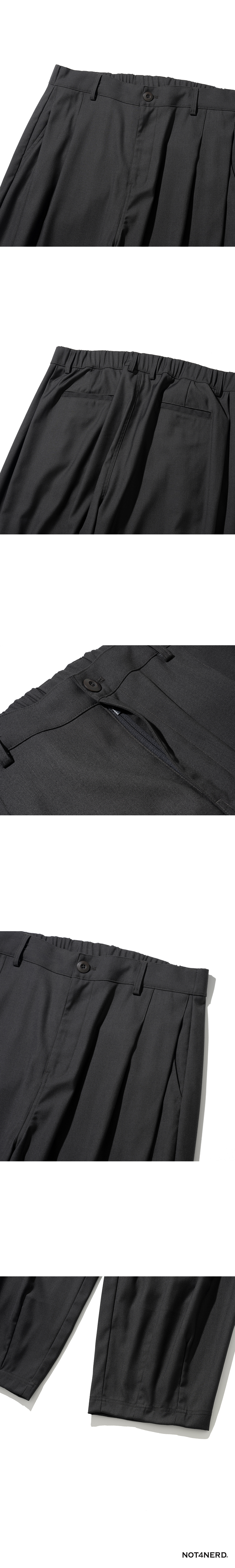MUSINSA | NOT4NERD TR 3 Tuck Balloon Pants - Charcoal