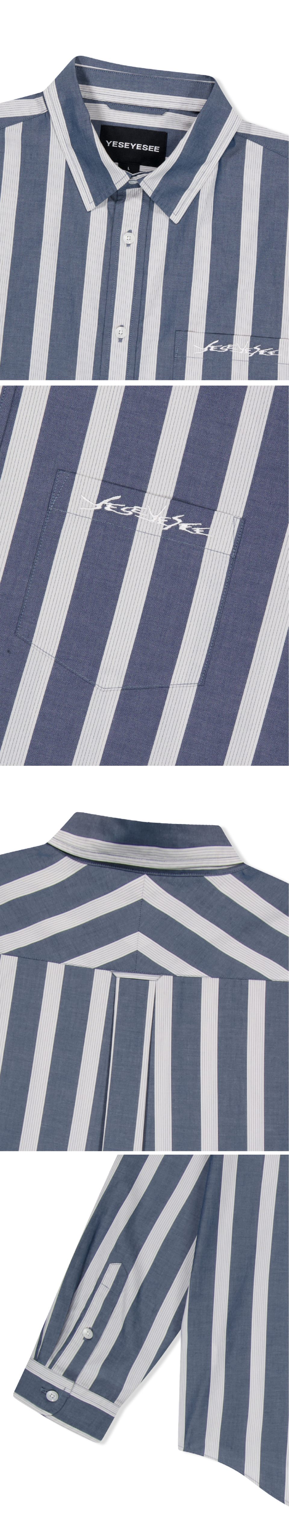 ◇YESEYESEE◇ YES Stripe PK Tee Navy MUSINSA | YESEYESEE YES Stripe PK Tee Navy