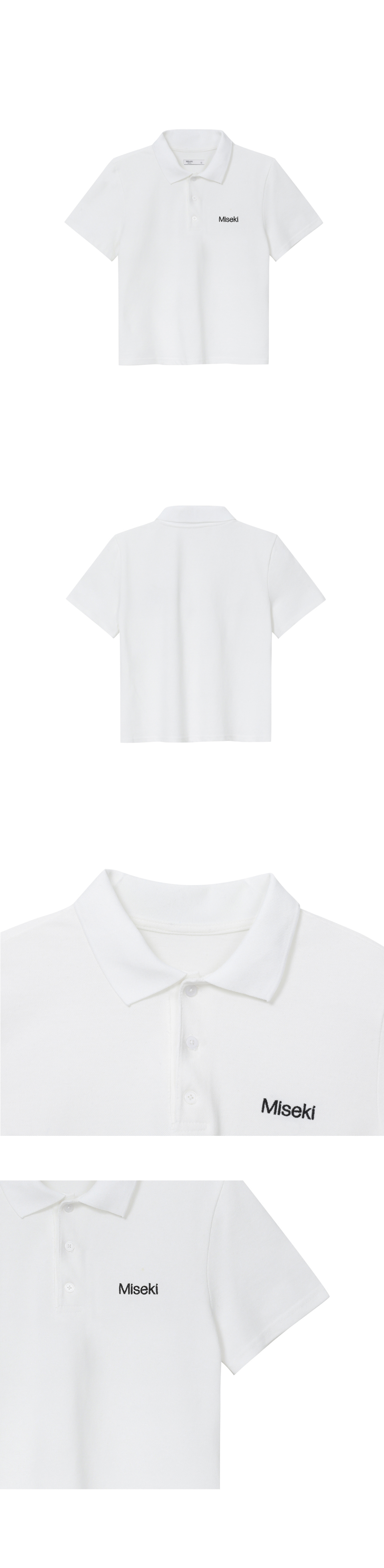 ◆MISEKI SEOUL◆ Logo long sleeves WHITE MSK2402003WH 미세키서울(MISEKI SEOUL) Logo pk t-shirts WHITE - 사이즈