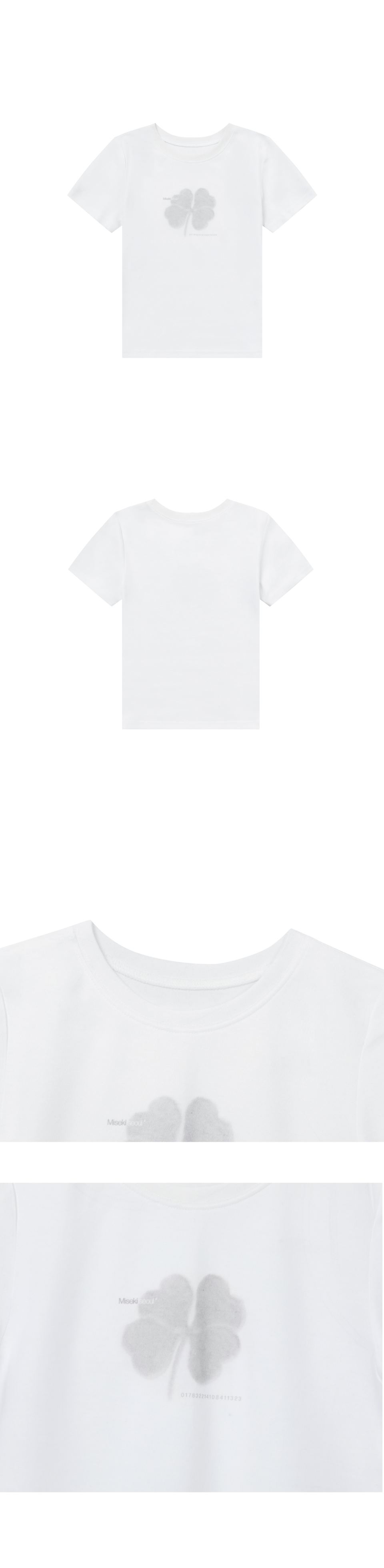 MISEKI SEOUL☆Clover short sleeves MUSINSA公式 | MISEKI SEOUL Clover short sleeves WHITE