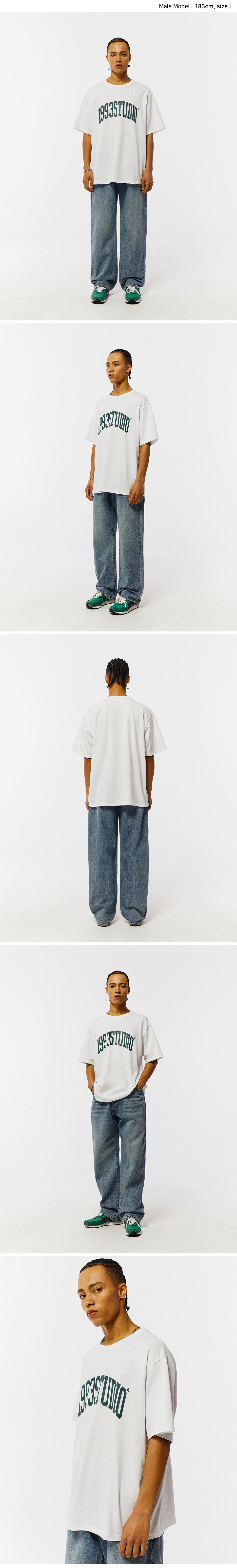 AUTHENTIC ARCH LOGO T-SHIRT - 4 COLORS LIGHT GREY