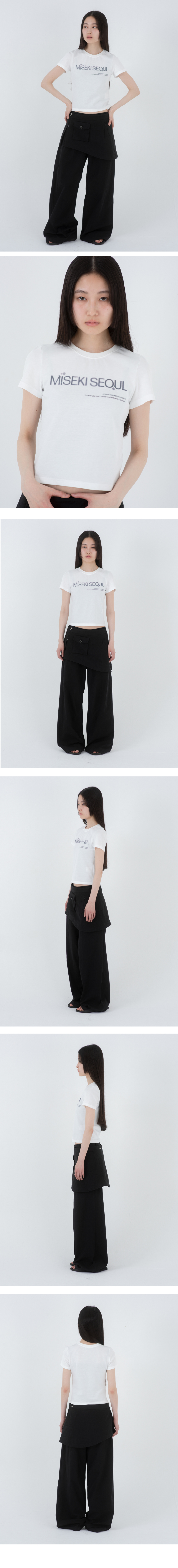 ◆MISEKI SEOUL◆ Logo short sleeves WHITE MSK2402004WH MUSINSA | MISEKI SEOUL Miseki typography short sleeves WHITE
