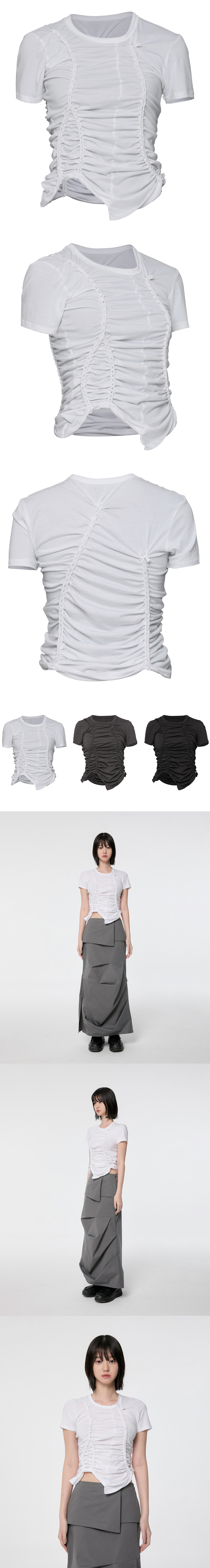 【FLARE UP】Handmade Twisted T-Shirt /追跡付 MUSINSA公式 | FLAREUP Handmade Twisted T-Shirt (FL-119_White)