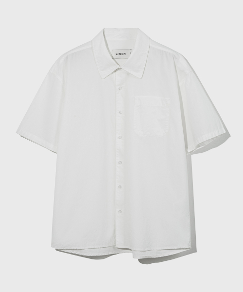 хлопок выстиранный половина shirt_white