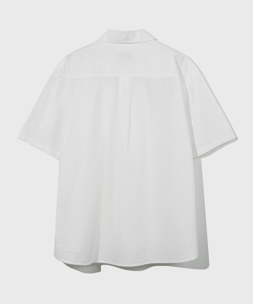 хлопок выстиранный половина shirt_white