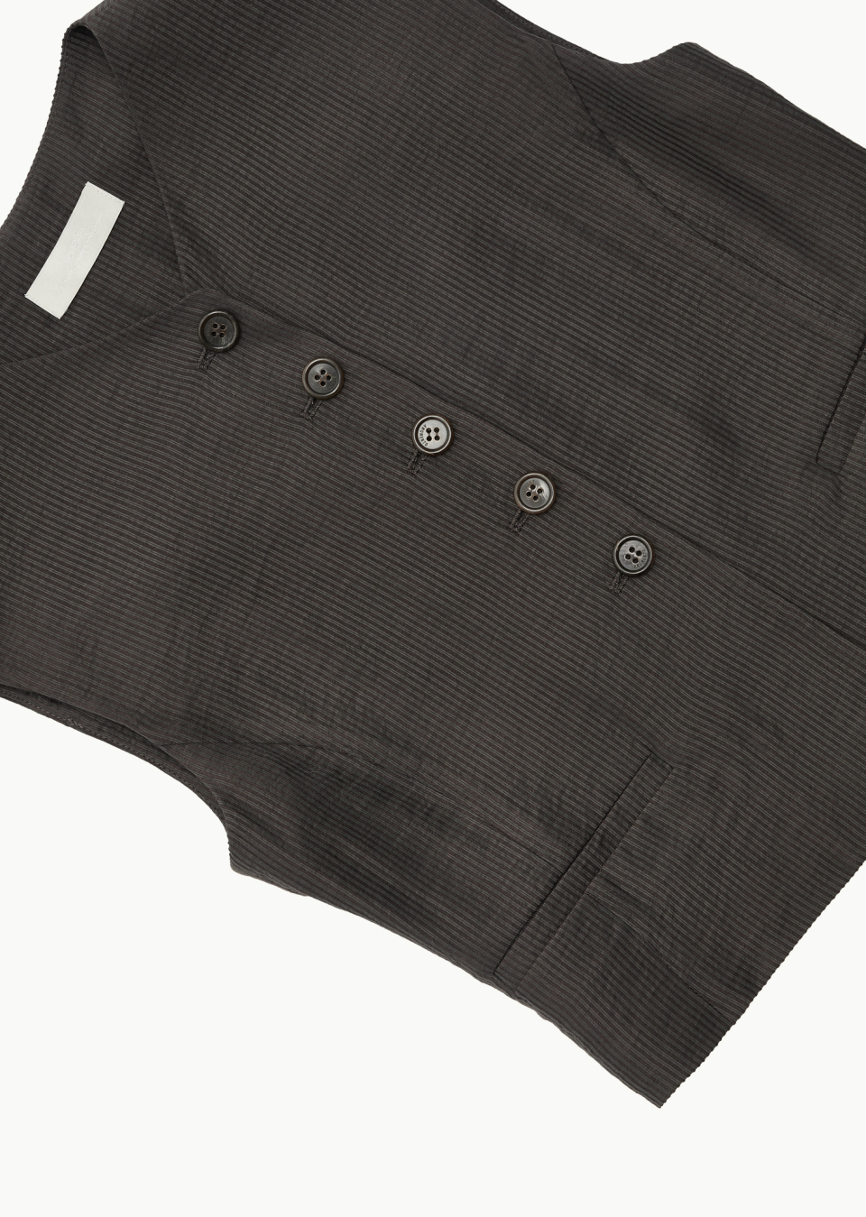 MUSINSA | AMOMENTO STRIPE BUTTON VEST (2COLORS)