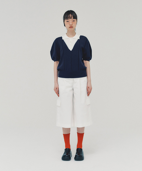 слоистый поло Sweater_NAVY