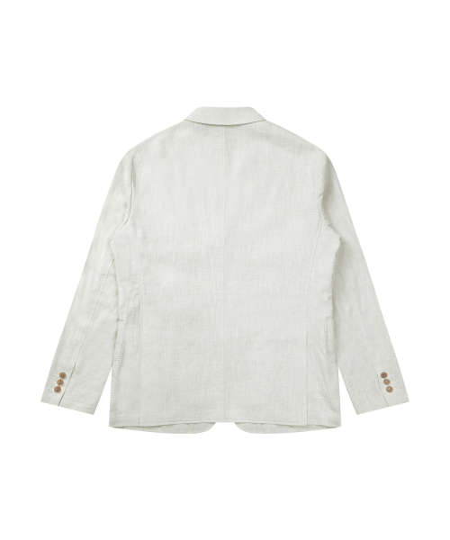 лён 3button jacket_light серый