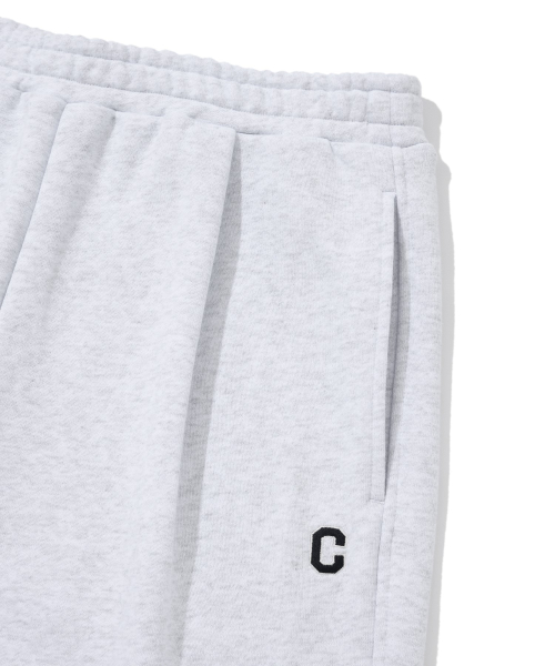 Широкие спортивные штаны с лого C Heather Grey