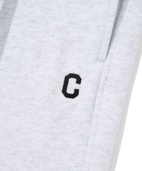 Широкие спортивные штаны с лого C Heather Grey