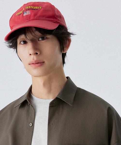 All Day лён Over-Fit половина Shirts_Khaki