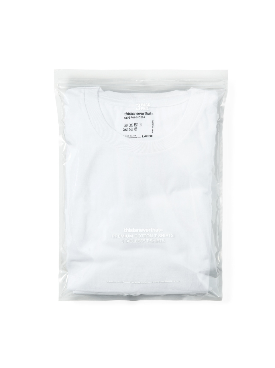 【THISISNEVERTHAT】3 TAGLESS T-SHIRTS ホワイト MUSINSA | thisisneverthat® 3 TAGLESS T-SHIRTS White