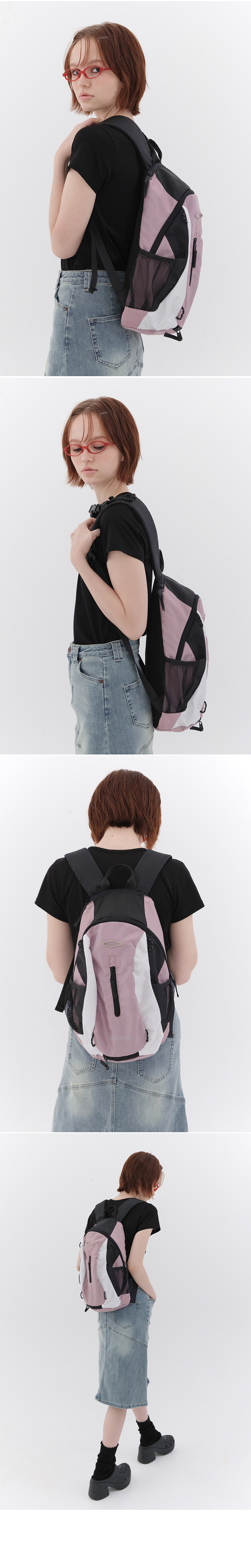 MULTI LOGO BACKPACK - 3 COLORS GREEN