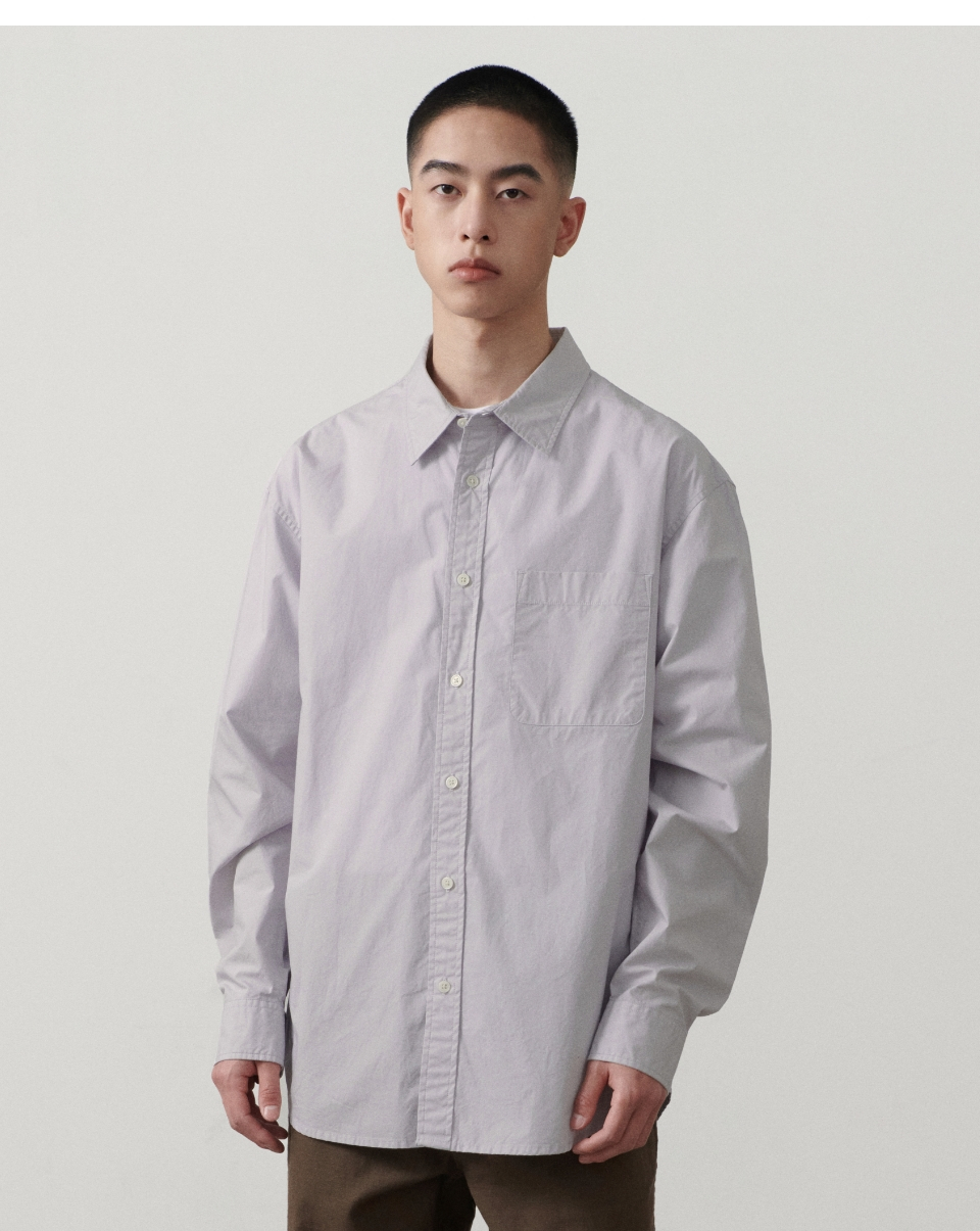 ★MUSINSA STANDARD★ Relaxed Washed Poplin Shirt Light Purpl MUSINSA | MUSINSA STANDARD Relaxed Washed Poplin Shirt