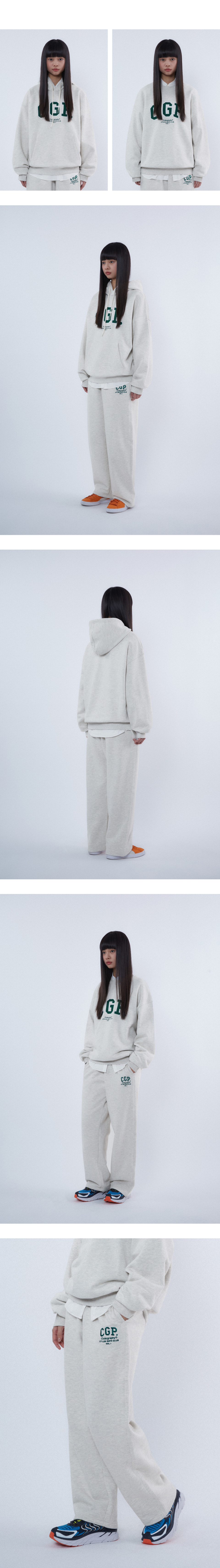MUSINSA | Codegraphy CGP ARCH LOGO CREWNECK MELANGE GRAY