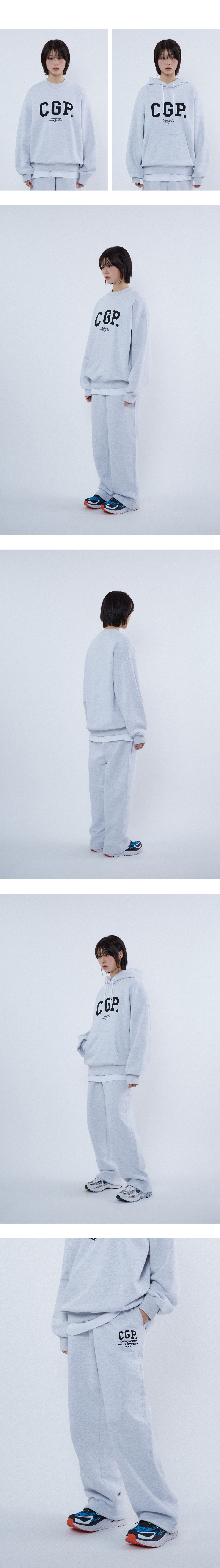 MUSINSA | Codegraphy CGP ARCH LOGO HOODIE_NAVY