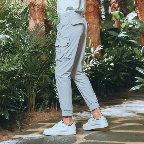 Мужские джоггеры карго из охлаждающего трикотажа Light Grey