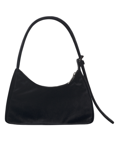 Multicolour вышивка Velvet Mini Bag_чёрный