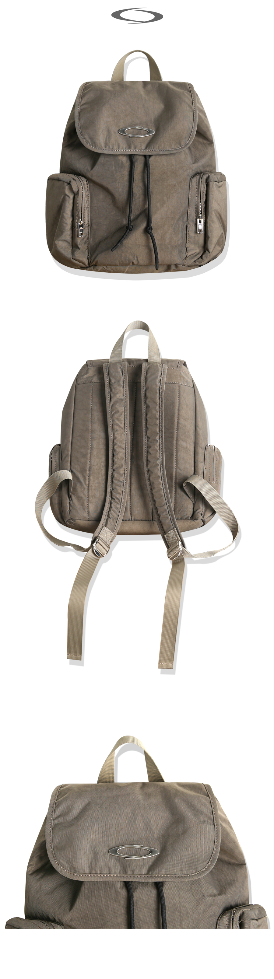 SYMBOL LOGO BACKPACK - 3 COLORS BROWN