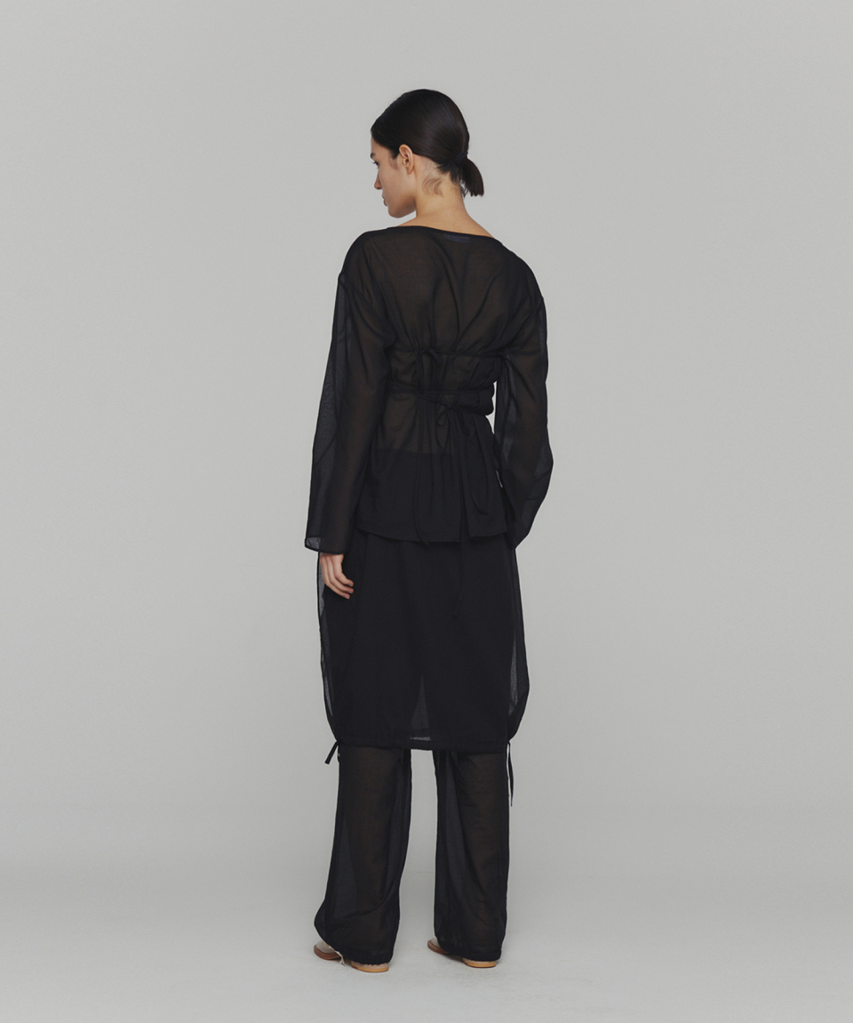 パンツ amomento | DRAWSTRING LAYERED PANTS org.jpg
