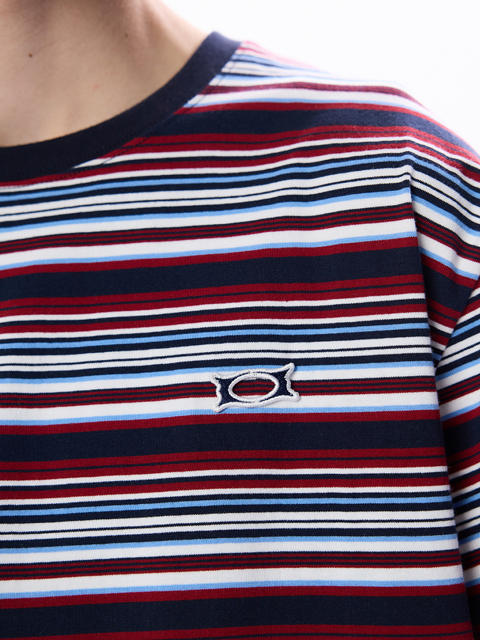 ◆25SS CRITIC 万魔殿 Wormhole Logo T-Shirt/2色◆ MUSINSA | CRITIC WORMHOLE LOGO STRIPE T-SHIRTS NAVY