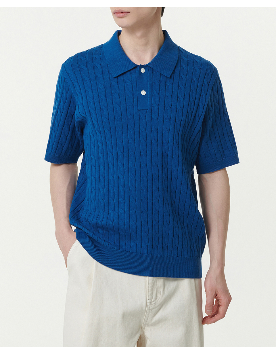 MUSINSA STANDARD MEN'S_クロシェニットポロシャツ_4色 MUSINSA STANDARD MEN'S_クロシェニットポロシャツ_4色 (MUSINSA