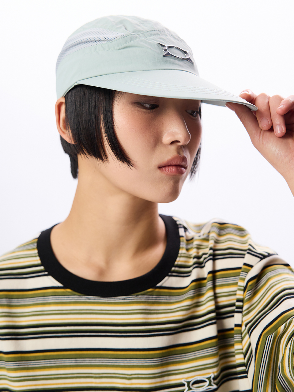 크리틱(CRITIC) WORMHOLE LOGO INCISION CAMP CAP MINT - 사이즈