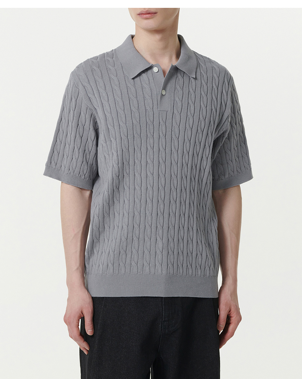 MUSINSA STANDARD MEN'S_クロシェニットポロシャツ_4色 MUSINSA STANDARD MEN'S_クロシェニットポロシャツ_4色 (MUSINSA