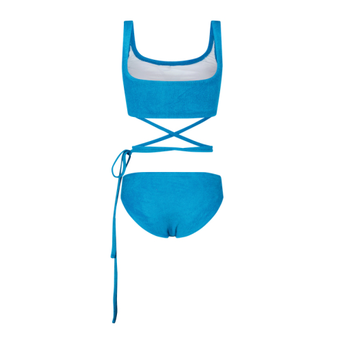 логотип Wave Bikini Set blue