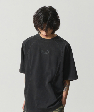 DIMITRI BLACK ディミトリブラック VLAD ピグメント スラッシュ 半袖 Tシャツ チャコール 画像 12