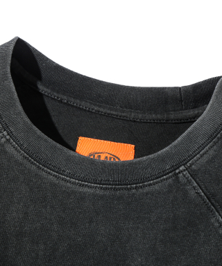 DIMITRI BLACK ディミトリブラック VLAD ピグメント スラッシュ 半袖 Tシャツ チャコール 画像 4