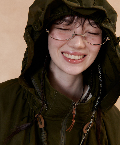 838 STRING ANORAK_WOMEN [DARK KHAKI]