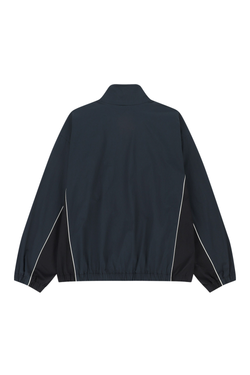 KNIT NECK TRACK JACKET [NAVY]