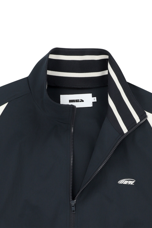KNIT NECK TRACK JACKET [NAVY]