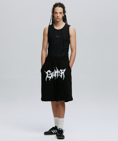 GOTTER BIG LOGO SWEATSHORTS_BK