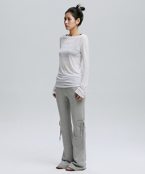 MUSINSA公式 | GOTTER GALLERY HUMAN NATURE SHEER MESH TOP_WH