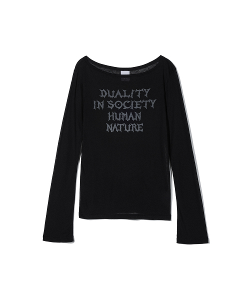 HUMAN NATURE SHEER MESH TOP_BK
