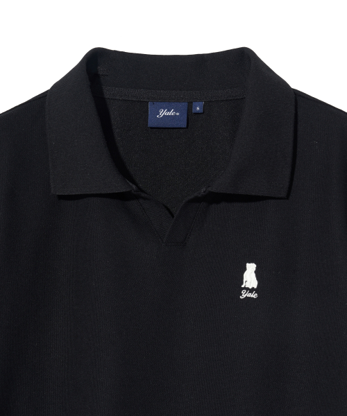 Женское поло Heritage Dan Quick Dry с разрезом Black