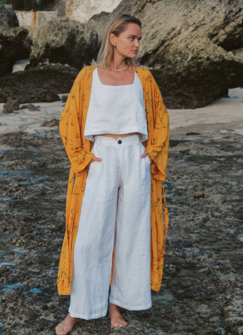 [Maxi Robe] Genista - Mustard