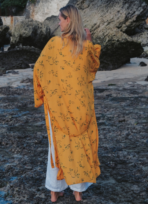 [Maxi Robe] Genista - Mustard