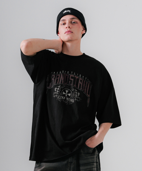 Grandstand Short Sleeve Black KMST6778