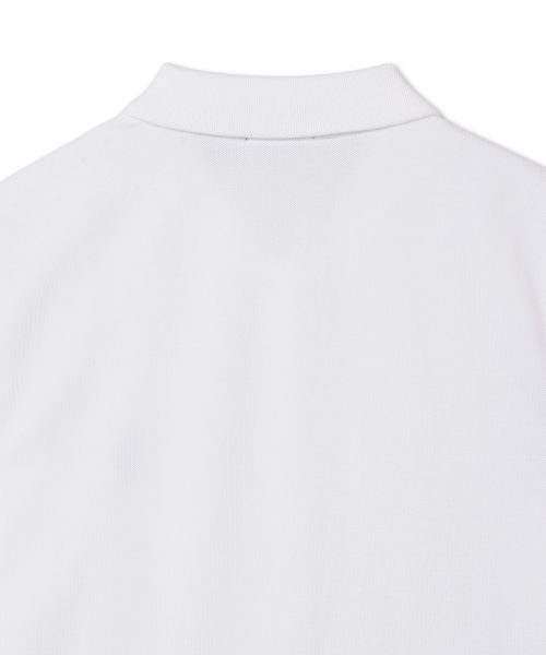 Сетчатое поло с коротким рукавом W - White