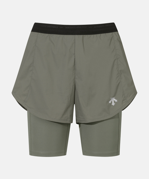 Женские легкие шорты 3.5" (с легинсами) Khaki (SP222RHP47)