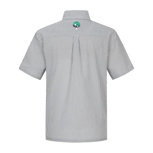 Seersucker Button Down Shirts_Grey (Men)