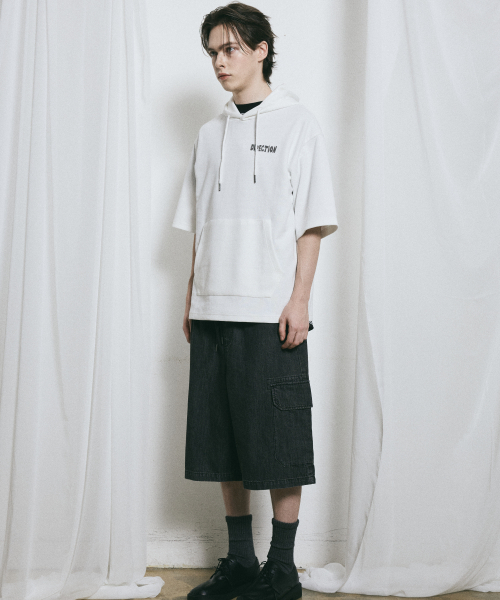 Худи с коротким рукавом и принтом сзади MQ2TU240_OFF WHITE