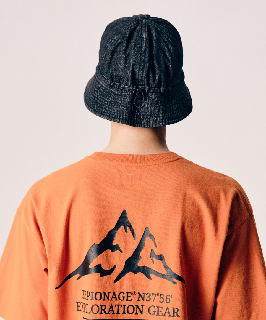 MUSINSA | ESPIONAGE Over Fatigue Hat (Denim ver.) Dark Indigo