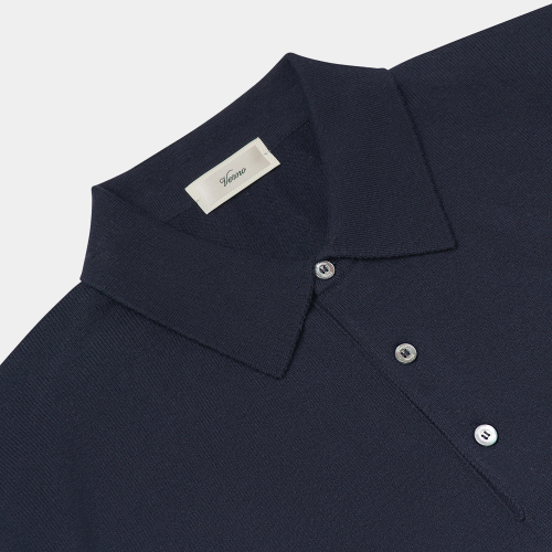 24SS Essential Polo Knit Navy