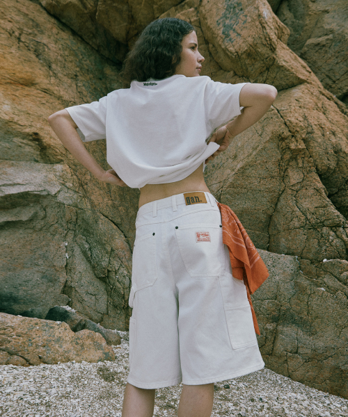 Bernard 7907 Carpenter Bermuda Off-White Shorts Pants thumbnail 6