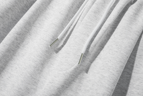 Спортивные бермуды с двумя защипами White Melange